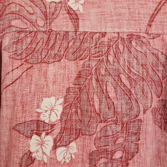 Izod jeans Hawaiian print short sleeve button up casual shirt - Picture 6 of 11